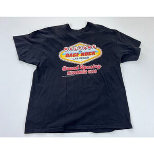 1999 Welcome to Race Rock Las Vegas Grand Opening Black T-shirt XXL Opening Crew